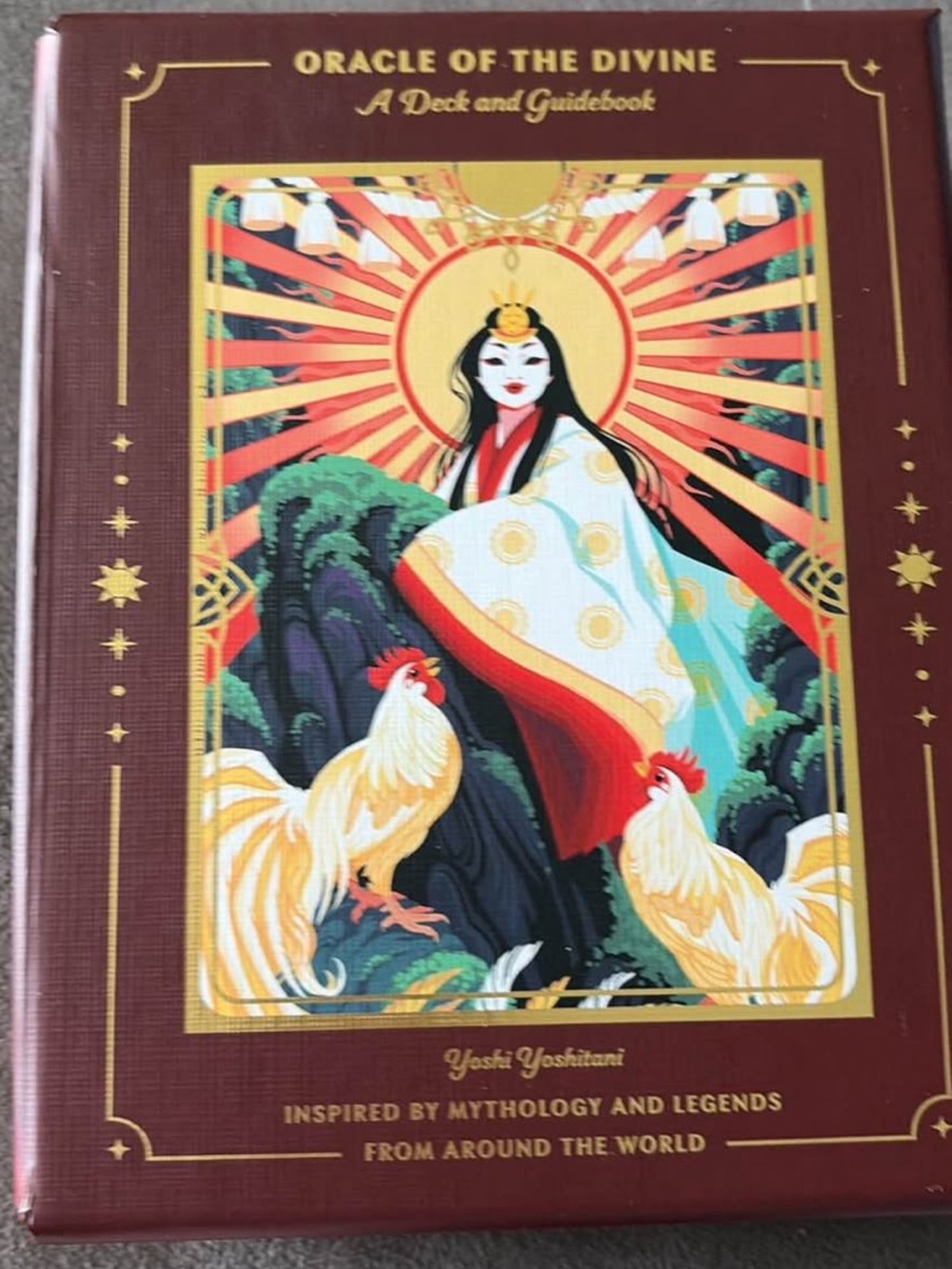 Oracle of the Divine Tarot Deck - Illustrated Box (Red & Gold)